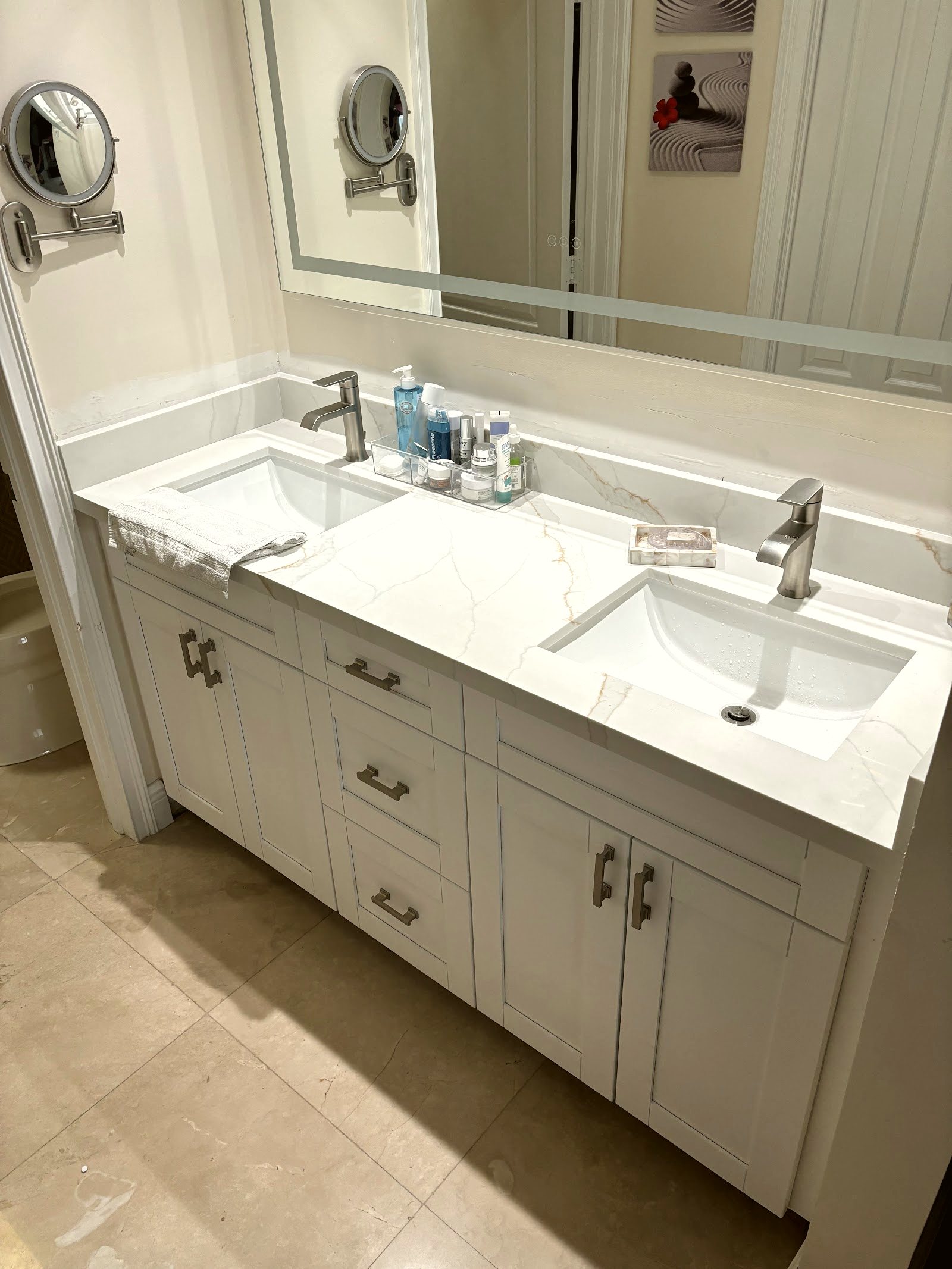 Luxury marble bathroom remodel in Miami — real project
