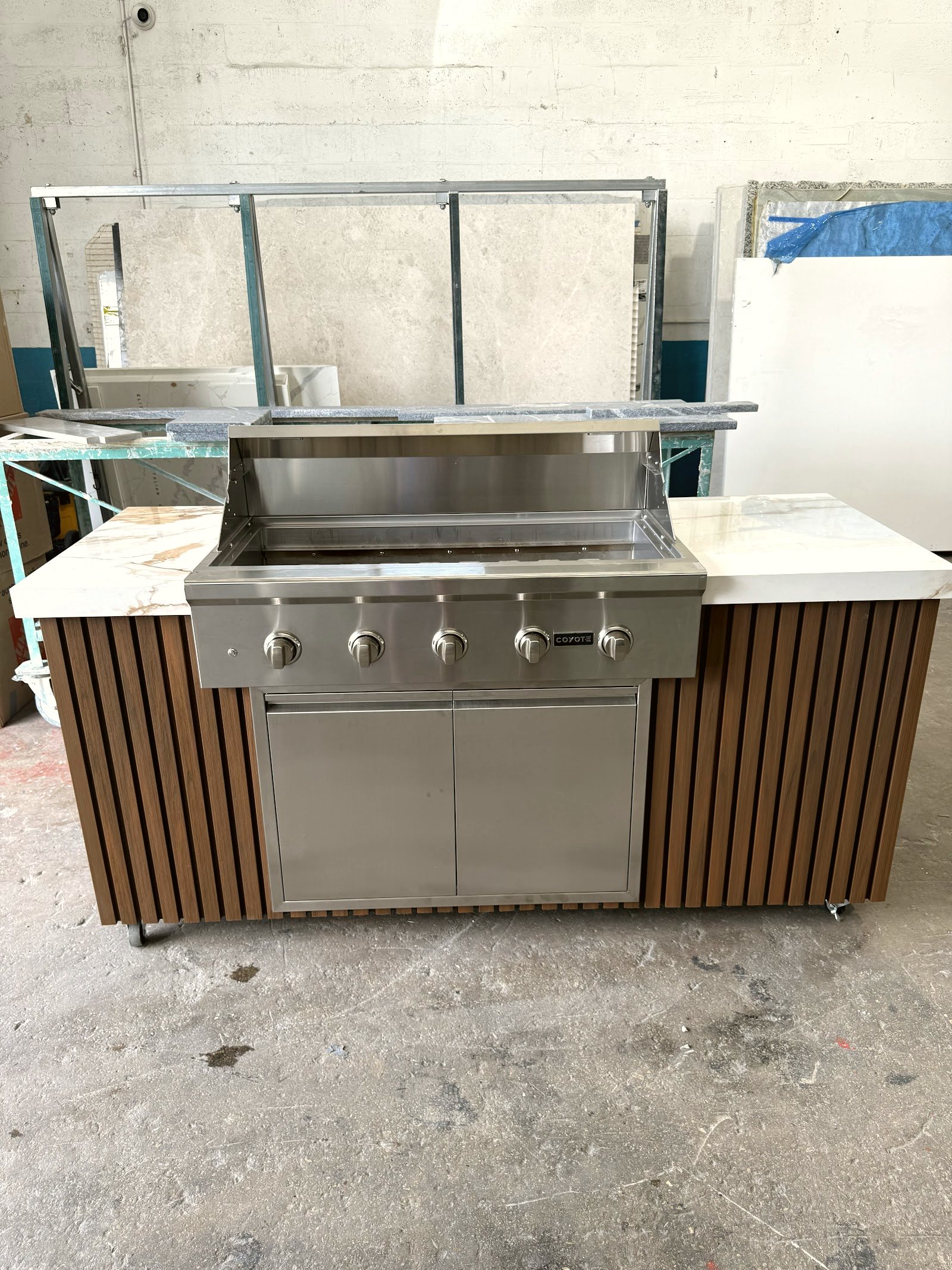 Custom outdoor kitchen and BBQ in Miami — real project